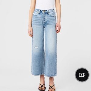 Crop jeans. I am 5’1 and hits my ankle.